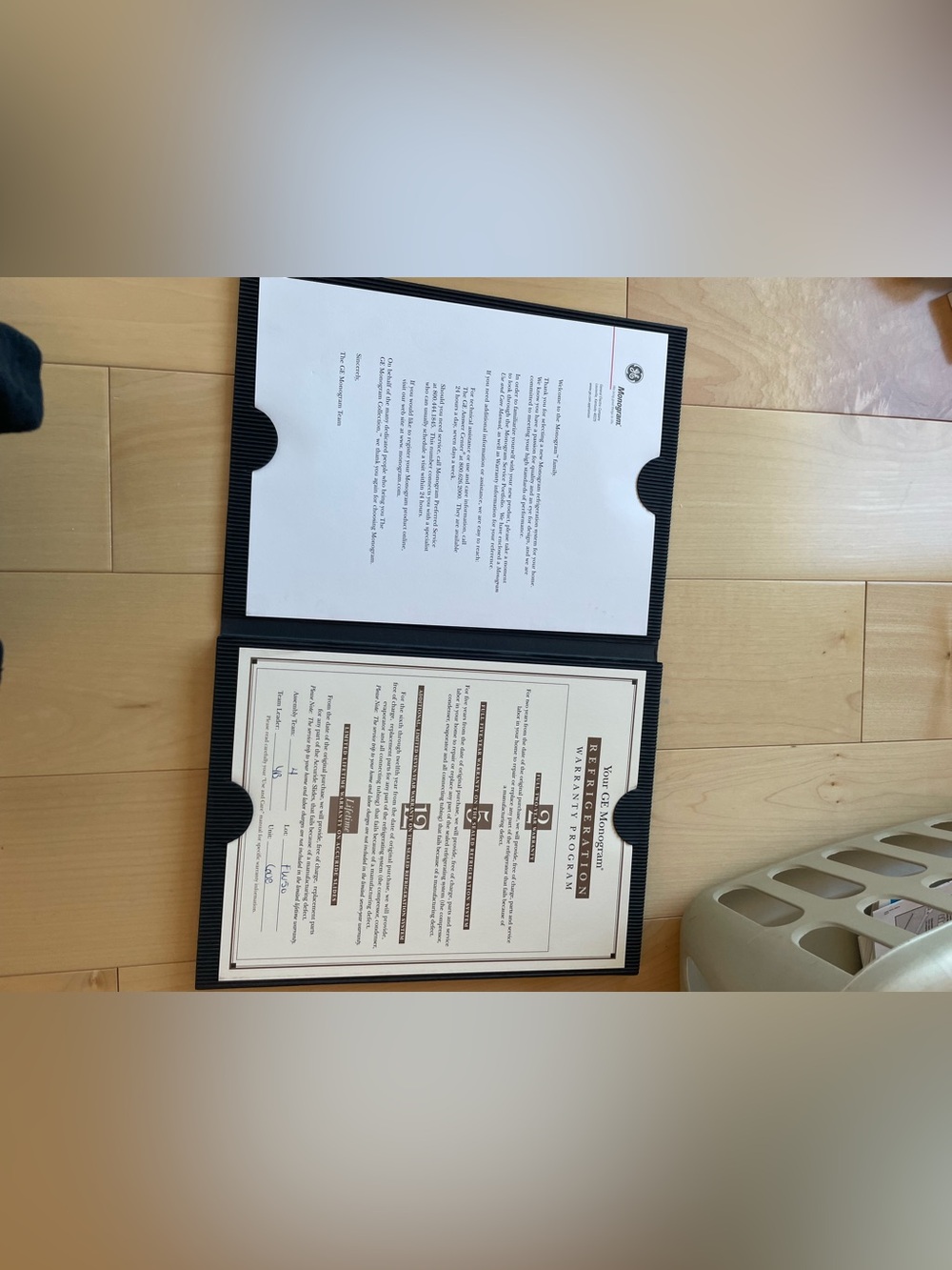 GE Monogram Refrigeration Portfolio Owner’s Manual, Tech Data Sheets (ZIS360D) - Picture 2 of 9